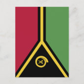 Vanuatu-Flagge Postkarte (Vorderseite)