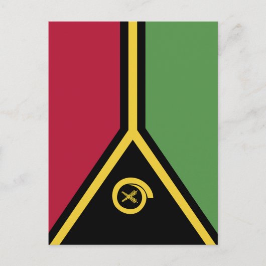 Vanuatu-Flagge Postkarte (Vorderseite)