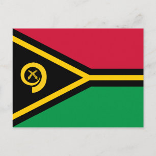 Vanuatu-Flagge Postkarte