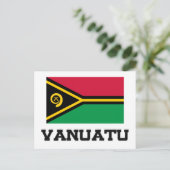 Vanuatu-Flagge Postkarte (Stehend Vorderseite)