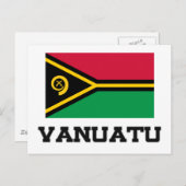 Vanuatu-Flagge Postkarte (Vorne/Hinten)