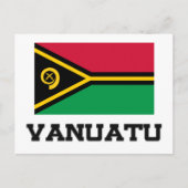 Vanuatu-Flagge Postkarte (Vorderseite)