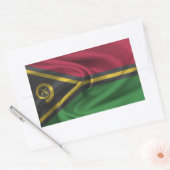 Vanuatu-Flagge Rechteckiger Aufkleber (Umschlag)