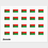 Vanuatu-Flagge Runder Aufkleber (Blatt)