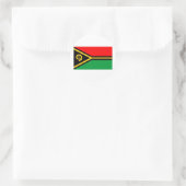 Vanuatu-Flagge Runder Aufkleber (Tasche)