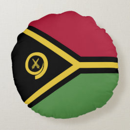 Vanuatu-Flagge Rundes Kissen