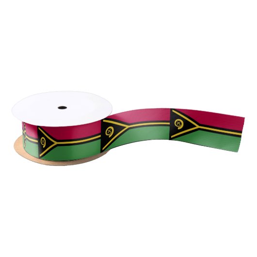 Vanuatu-Flagge Satinband (Spule)