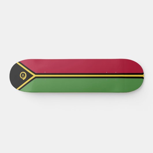 Vanuatu-Flagge Skateboard (Horizontal)