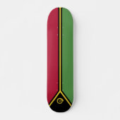 Vanuatu-Flagge Skateboard (Vorne)