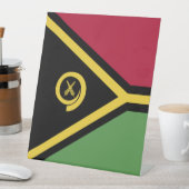 Vanuatu-Flagge Sockelschild (In Situ)