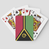 Vanuatu-Flagge Spielkarten (Rückseite)