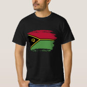 Vanuatu-Flagge T-Shirt (Vorderseite)