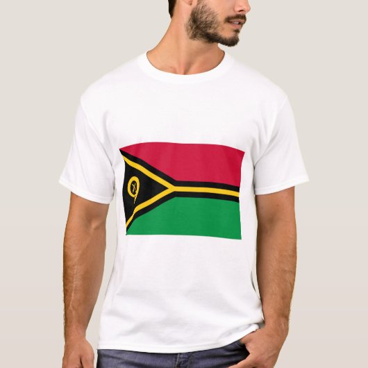 Vanuatu-Flagge T-Shirt (Vorderseite)