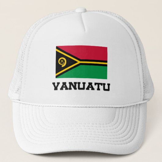 Vanuatu-Flagge Truckerkappe (Vorderseite)