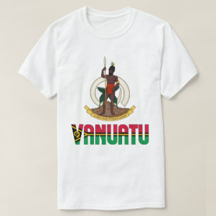 Vanuatu-Flagge und -mäntel, patriotisch T-Shirt