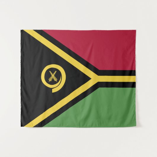 Vanuatu-Flagge Wandteppich (Vorderseite (Horizontal))
