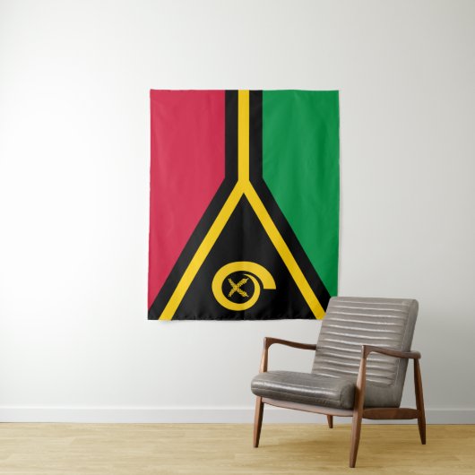 Vanuatu-Flagge Wandteppich (Beispiel)