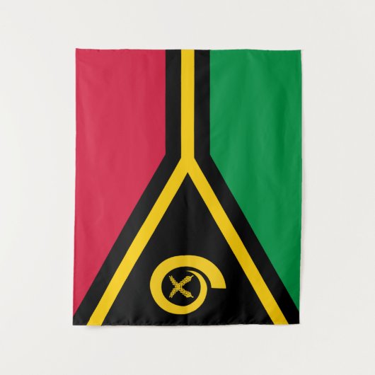 Vanuatu-Flagge Wandteppich (Vorderseite)