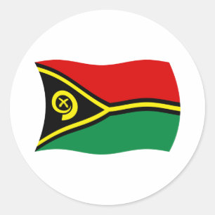 Vanuatu-Flaggen-Aufkleber Runder Aufkleber