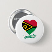 Vanuatu-Flaggen-Herz Button (Vorne & Hinten)
