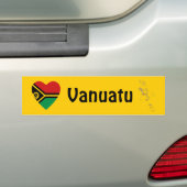 Vanuatu-Flaggen-Herz + Karten-Autoaufkleber Autoaufkleber (Auf Auto)