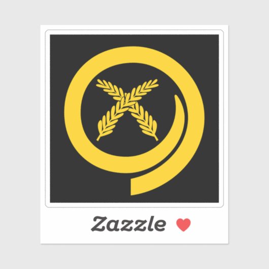 Vanuatu-Flaggenemblem und Farnemblem Aufkleber (Blatt)