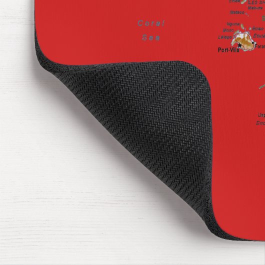 Vanuatu Karte Mousepad (Ecke)