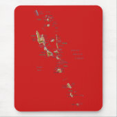 Vanuatu Karte Mousepad (Vorne)