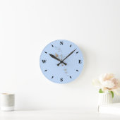 Vanuatu Kartenuhr Runde Wanduhr (Zuhause)