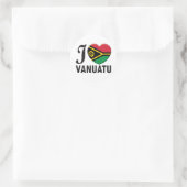 Vanuatu Liebe Runder Aufkleber (Tasche)