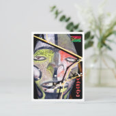 Vanuatu - Maske - Postkarte (Stehend Vorderseite)