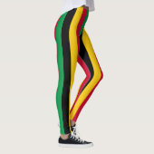 Vanuatu National Flag Colors Vertikal gestreift Leggings (Rechts)