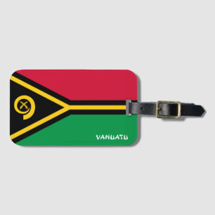 Vanuatu Nationale Flagge Patriotisch Gepäckanhänger