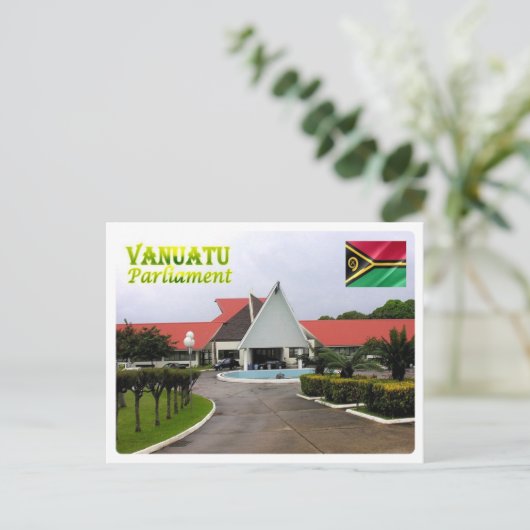 Vanuatu  Parliament - Postkarte (Stehend Vorderseite)