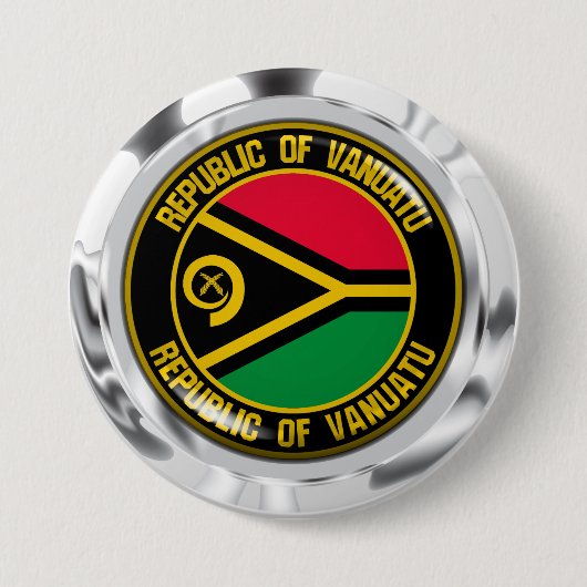 Vanuatu RundEmblem Button (Vorderseite)