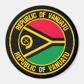 Vanuatu RundEmblem Magnet (Vorne)