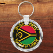 Vanuatu RundEmblem Schlüsselanhänger (Vorderseite)