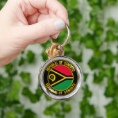 Vanuatu RundEmblem Schlüsselanhänger (Hand)