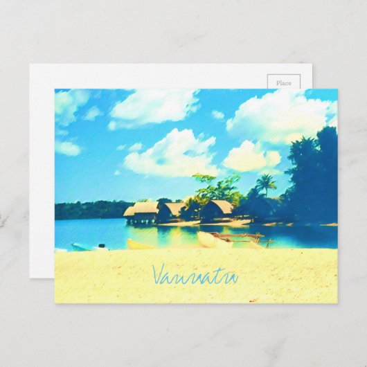 Vanuatu tropische Inselparadies Postkarte (Vorne/Hinten)