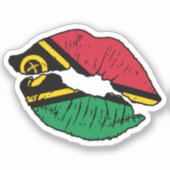 Vanuatu Vanuatuan Lipstick-Liebe Aufkleber (Vorderseite)