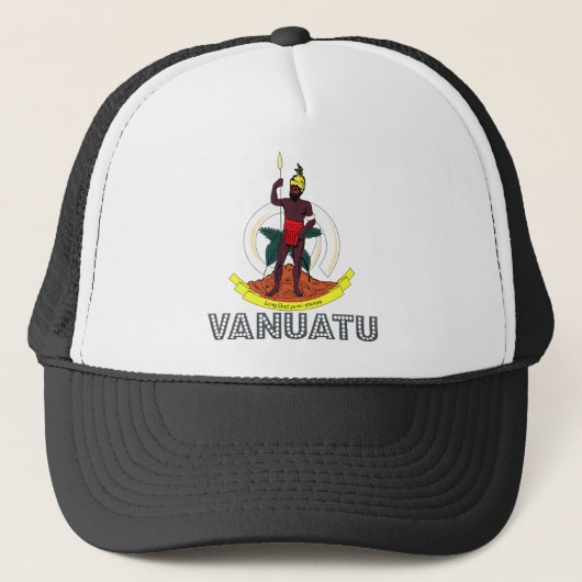 Vanuatu-Wappen Truckerkappe (Vorderseite)