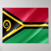 Vanuatu - Waving Flag - Poster (Vorne)