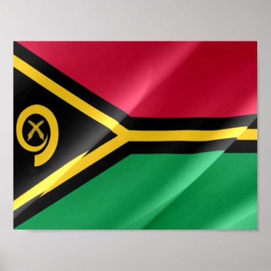 Vanuatu - Waving Flag - Poster (Vorne)