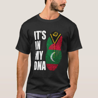 Vanuatuan-Maledian-Mischung-DNS-Flagge T-Shirt