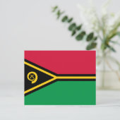Vanuatuanische Flagge, Flagge von Vanuatu Postkarte (Stehend Vorderseite)