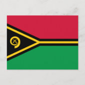 Vanuatuanische Flagge, Flagge von Vanuatu Postkarte (Vorderseite)