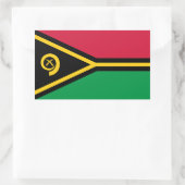 Vanuatuanische Flagge, Flagge von Vanuatu Rechteckiger Aufkleber (Tasche)
