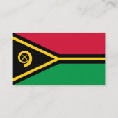 Vanuatuanische Flagge, Flagge von Vanuatu Visitenkarte (Vorderseite)