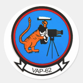 VAP-62-Foto-Squadron-Aufkleber Runder Aufkleber