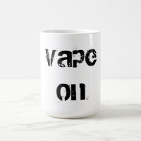 Vape auf Kaffee-Tasse